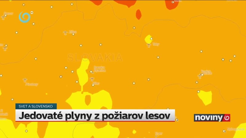 Jedovaté plyny z požiarov lesov