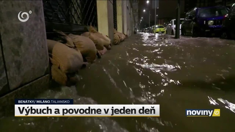 Výbuch a povodne v jeden deň
