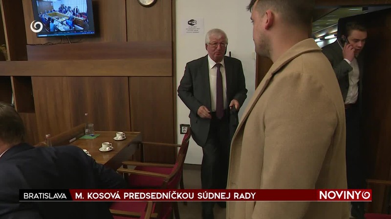 M. KOSOVÁ PREDSEDNÍČKOU SÚDNEJ RADY