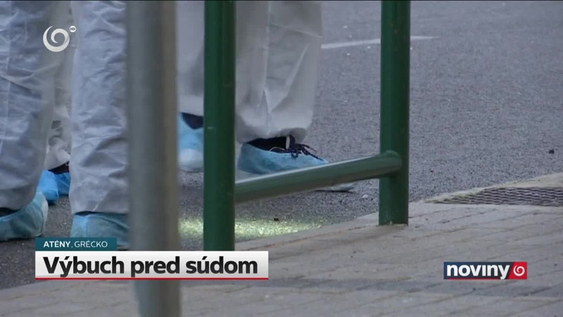 Výbuch pred súdom