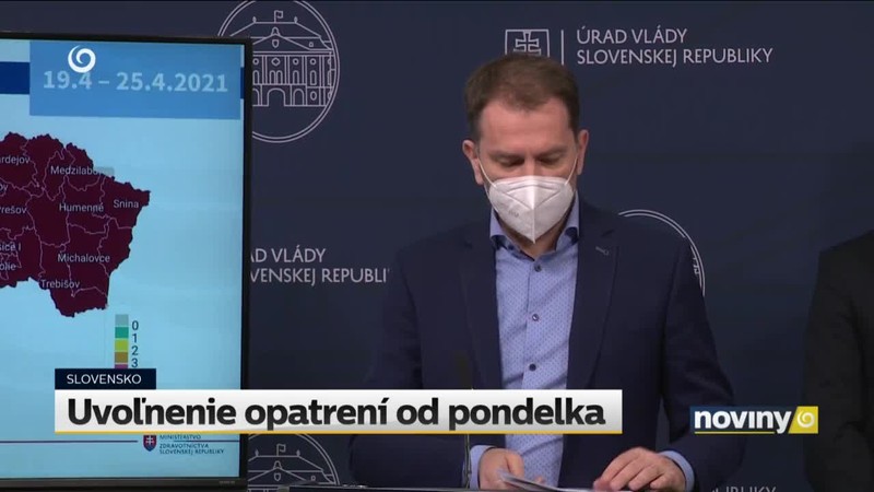 Uvoľnenie opatrení od pondelka