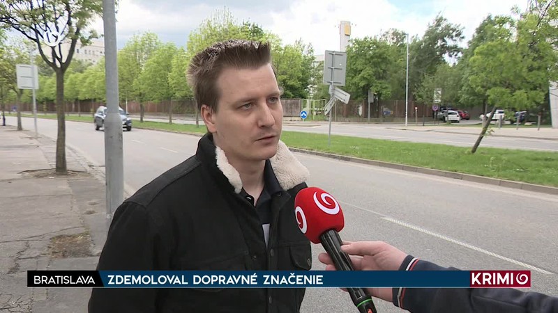 ZDEMOLOVAL DOPRAVNÉ ZNAČENIE