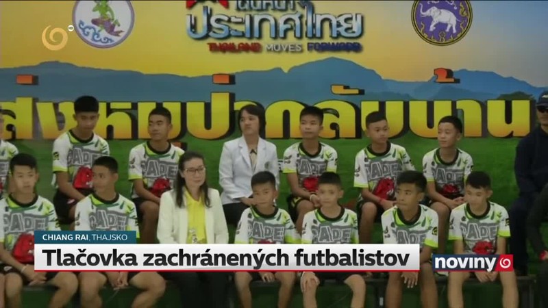 Tlačovka zachránených futbalistov