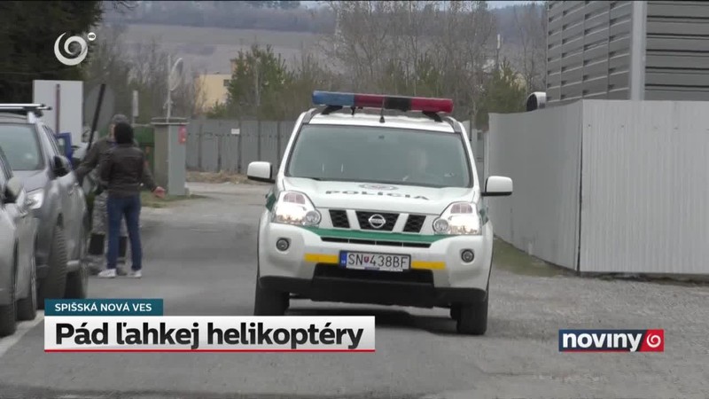 Pád ľahkej helikoptéry