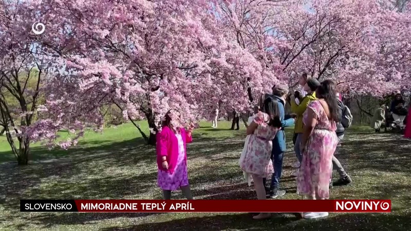 MIMORIADNE TEPLÝ APRÍL