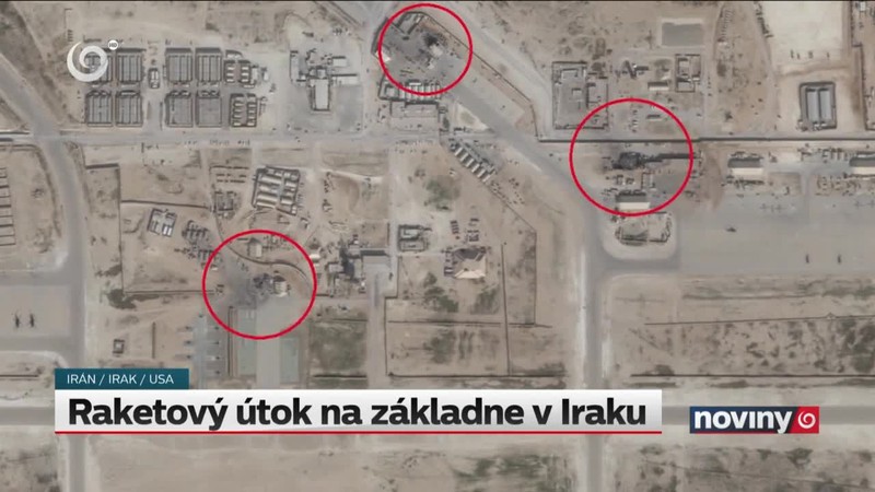 Raketový útok na základne v Iraku