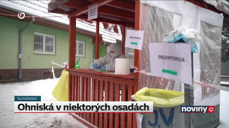 Ohniská v niektorých osadách