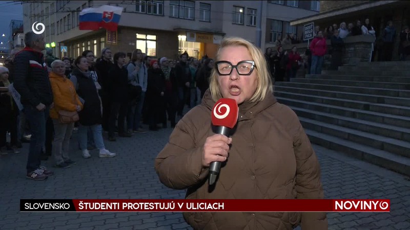 ŠTUDENTI PROTESTUJÚ V ULICIACH