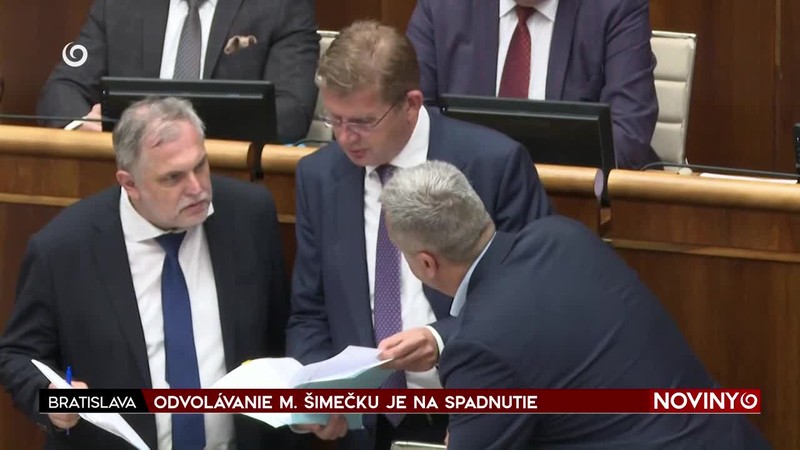 ODVOLÁVANIE M. ŠIMEČKU JE NA SPADNUTIE