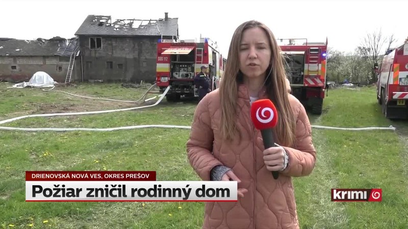 Požiar zničil rodinný dom