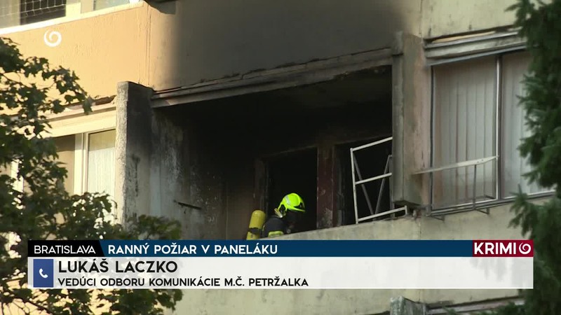 RANNÝ POŽIAR V PANELÁKU