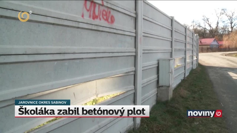 Školáka zabil betónový plot