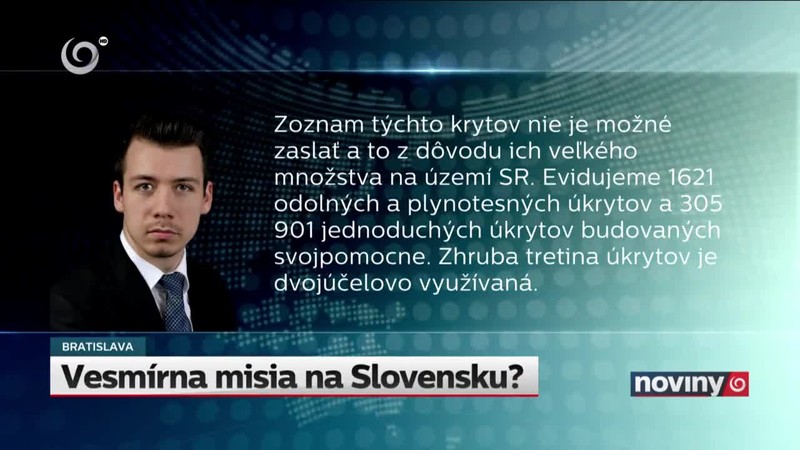 Vesmírna misia na Slovensku?