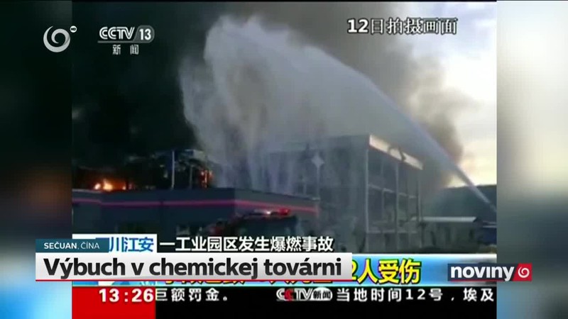 Výbuch v chemickej továrni