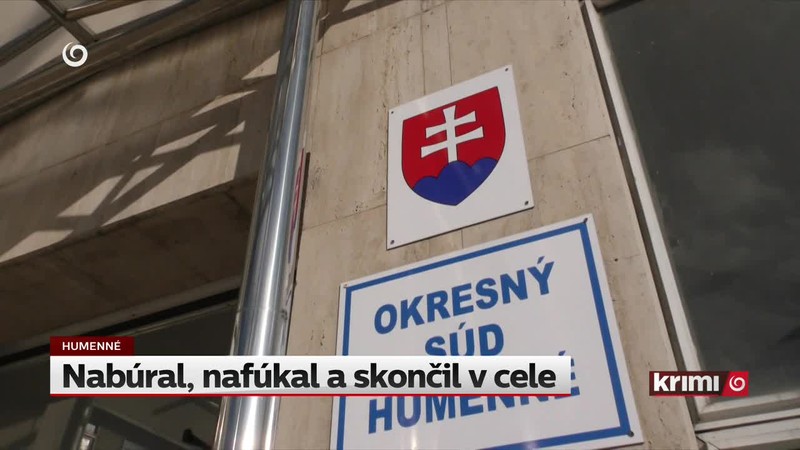 Nabúral, nafúkal a skončil v cele