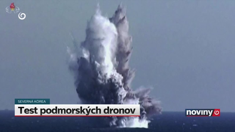 Test podmorských dronov