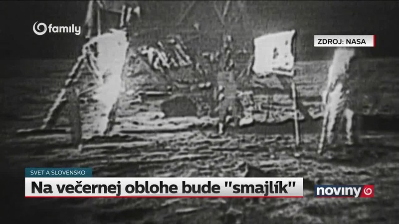 Na večernej oblohe bude "smajlík"