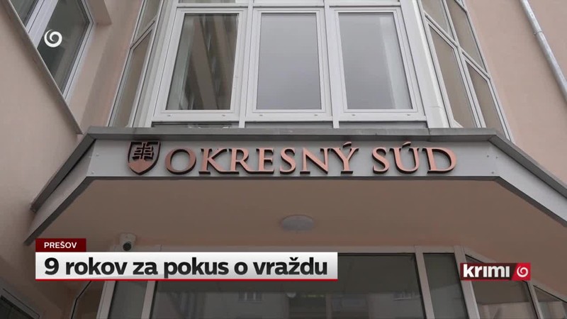 9 rokov za pokus o vraždu