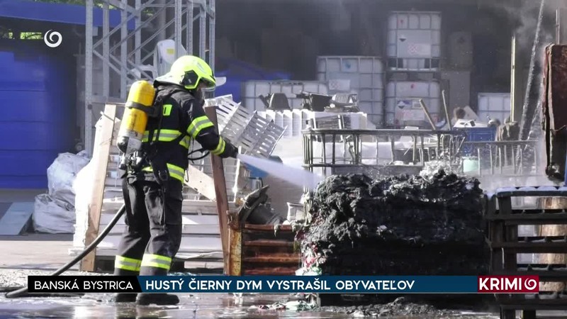 HUSTÝ ČIERNY DYM VYSTRAŠIL OBYVATEĽOV