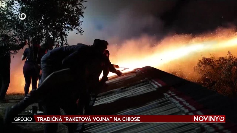 TRADIČNÁ "RAKETOVÁ VOJNA“ NA CHIOSE