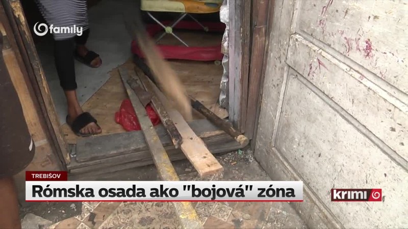Rómska osada ako "bojová" zóna