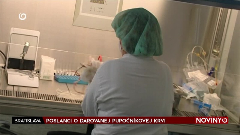 POSLANCI O DAROVANEJ PUPOČNÍKOVEJ KRVI