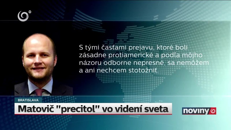 Matovič "precitol" vo videní sveta