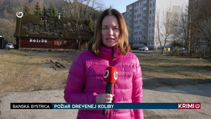POŽIAR DREVENEJ KOLIBY