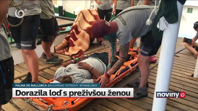 Dorazila loď s preživšou ženou