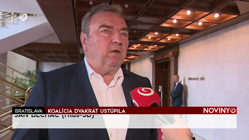 KOALÍCIA DVAKRÁT USTÚPILA