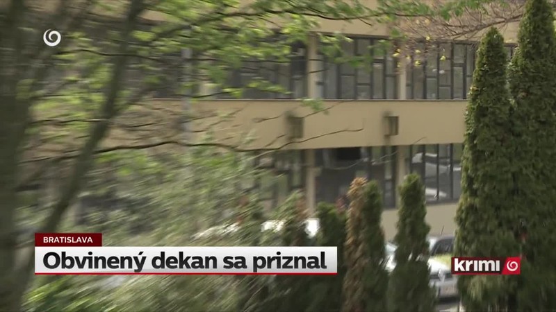 Obvinený dekan sa priznal