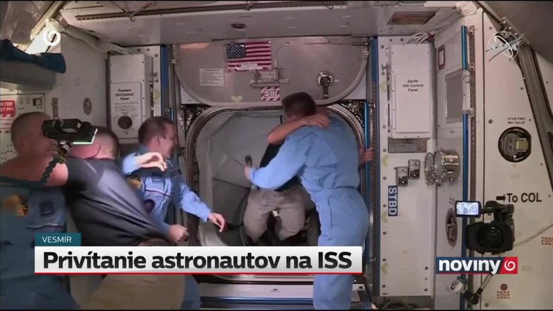 Privítanie astronautov na ISS