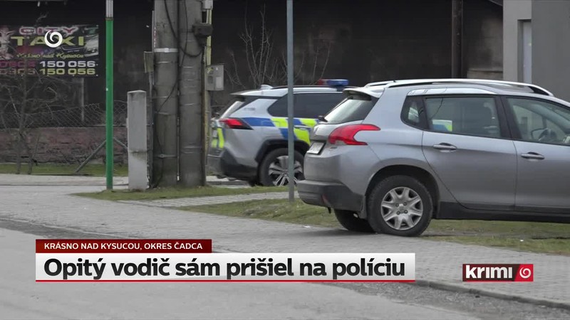 Opitý vodič sám prišiel na políciu