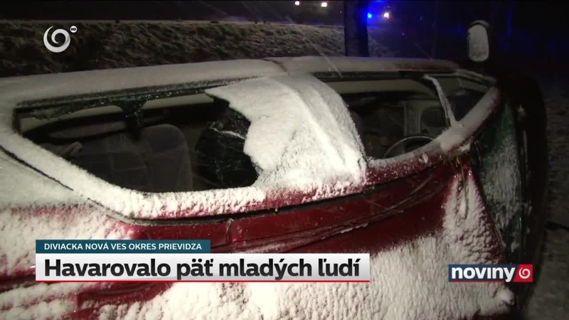 Havarovalo päť mladých ľudí