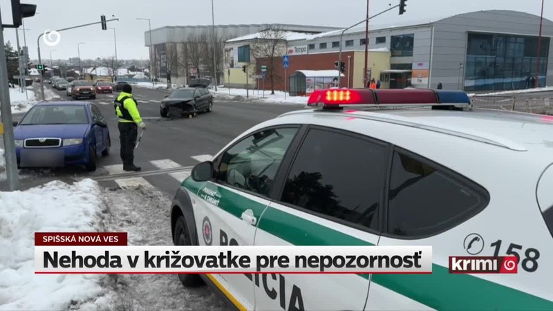 Nehoda v križovatke pre nepozornosť