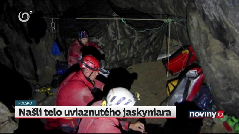 Našli telo uviaznutého jaskyniara