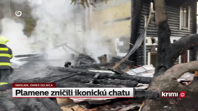 Plamene zničili ikonickú chatu