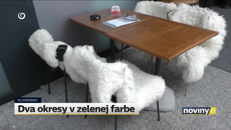 Dva okresy v zelenej farbe