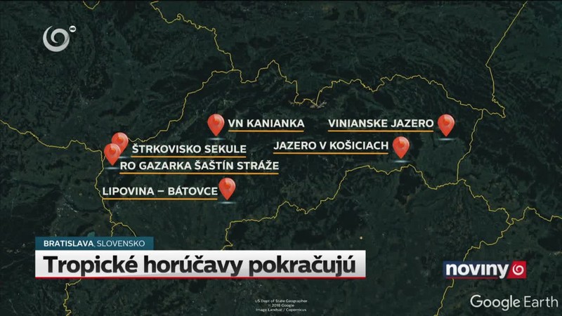 Tropické horúčavy pokračujú