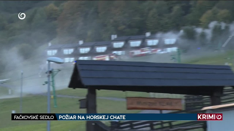POŽIAR NA HORSKEJ CHATE