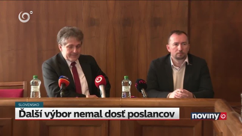 Ďalší výbor nemal dosť poslancov