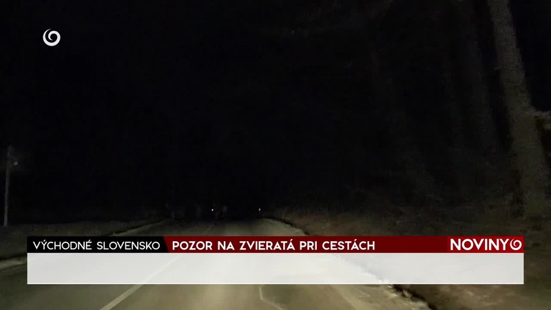 POZOR NA ZVIERATÁ PRI CESTÁCH