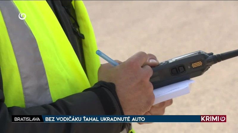 BEZ VODIČÁKU ŤAHAL UKRADNUTÉ AUTO