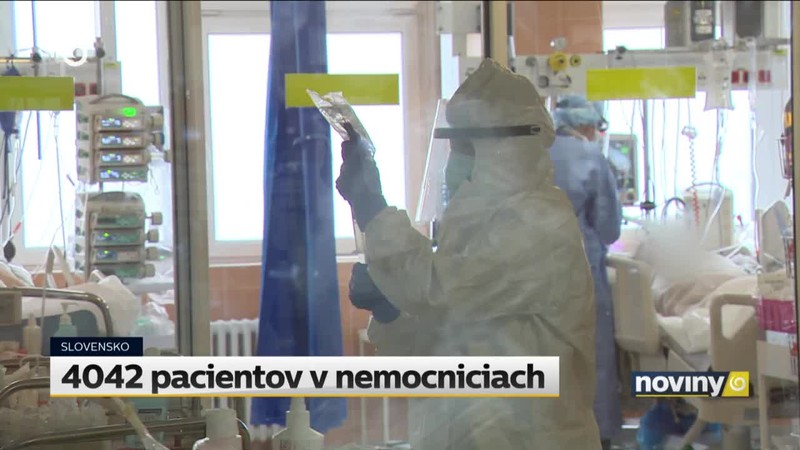 4042 pacientov v nemocniciach