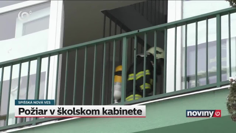 Požiar v školskom kabinete