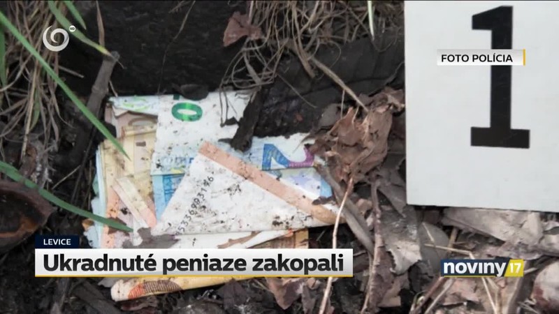 Ukradnuté peniaze zakopali