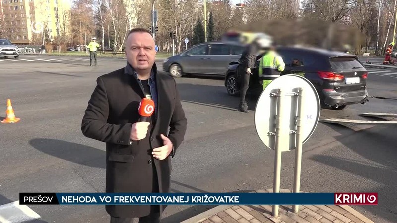 NEHODA VO FREKVENTOVANEJ KRIŽOVATKE