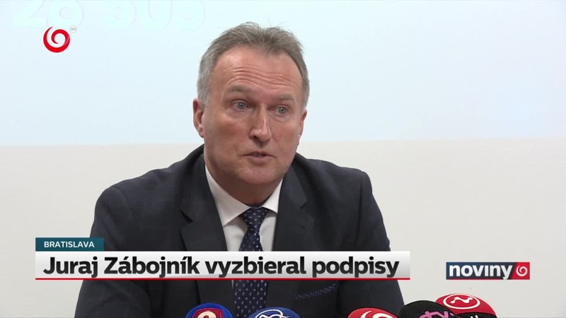 Juraj Zábojník vyzbieral podpisy