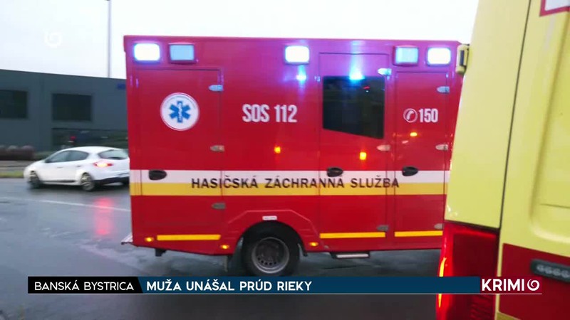 MUŽA UNÁŠAL PRÚD RIEKY