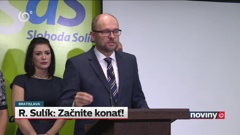 R. Sulík: Začnite konať!
